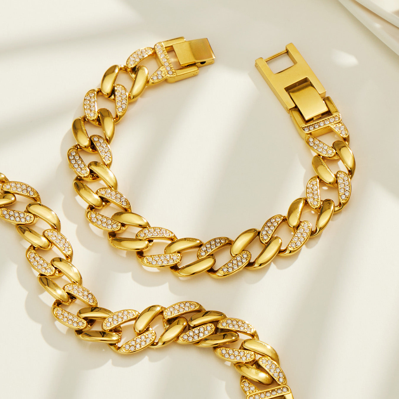 316L Stainless Steel 18K PVD Gold Cuban Chain Bracelet made with 316L stainless steel and 18K PVD gold finish for wholesale jewelry buyers - image 11