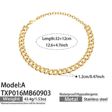 316L Stainless Steel 18K PVD Gold Cuban Chain Bracelet made with 316L stainless steel and 18K PVD gold finish for wholesale jewelry buyers - image 17