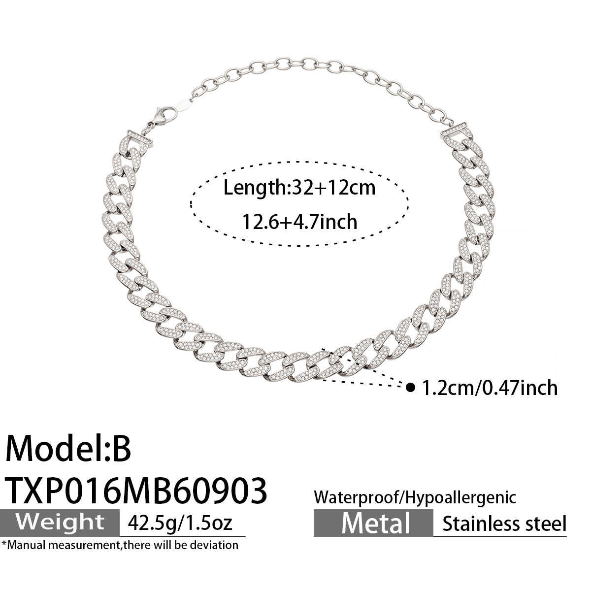 316L Stainless Steel 18K PVD Gold Cuban Chain Bracelet made with 316L stainless steel and 18K PVD gold finish for wholesale jewelry buyers - image 18
