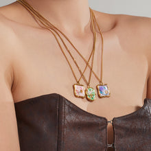 Custom Enamel Floral Necklace Manufacturing | 316L Stainless Steel OEM Jewelry