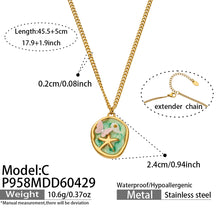 Custom Enamel Floral Necklace Manufacturing | 316L Stainless Steel OEM Jewelry