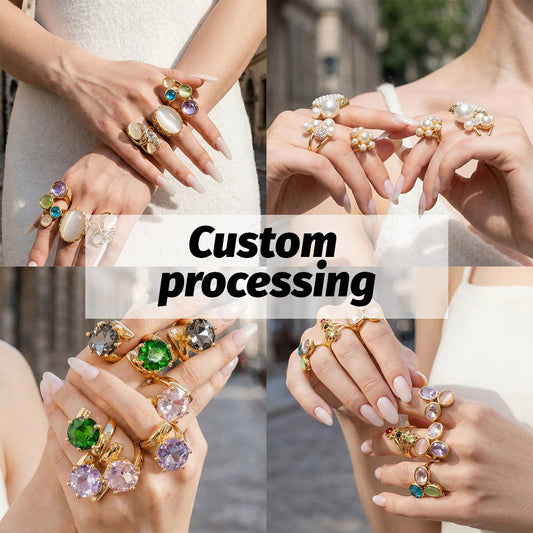 Custom Statement Rings Manufacturing – Private Label Logo & Premium Packaging Support (OEM/ODM)