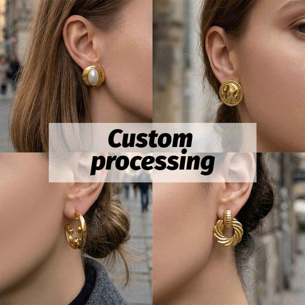 Custom Statement Earrings Manufacturing – Private Label Logo & Premium Packaging Support (OEM/ODM)