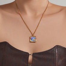 Custom Enamel Floral Necklace Manufacturing | 316L Stainless Steel OEM Jewelry