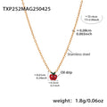 Necklace / Gold红苹果33+6 / 6cm