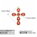 Pendant Only / Red / Gold Tone