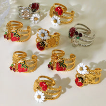 316L Stainless Steel 18K PVD Gold Daisy Ladybug Ring made with 316L stainless steel and 18K PVD gold finish for wholesale jewelry buyers - image 3