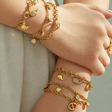 316L Stainless Steel 18K PVD Gold Dolphin Zircon Bracelet made with 316L stainless steel and 18K PVD gold finish for wholesale jewelry buyers - image 11