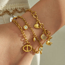 316L Stainless Steel 18K PVD Gold Dolphin Zircon Bracelet made with 316L stainless steel and 18K PVD gold finish for wholesale jewelry buyers - image 7