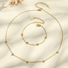 316L Stainless Steel 18K PVD Gold Dopamine Heart Pendant Necklace and Bracelet made with 316L stainless steel and 18K PVD gold finish for wholesale jewelry buyers - image 10
