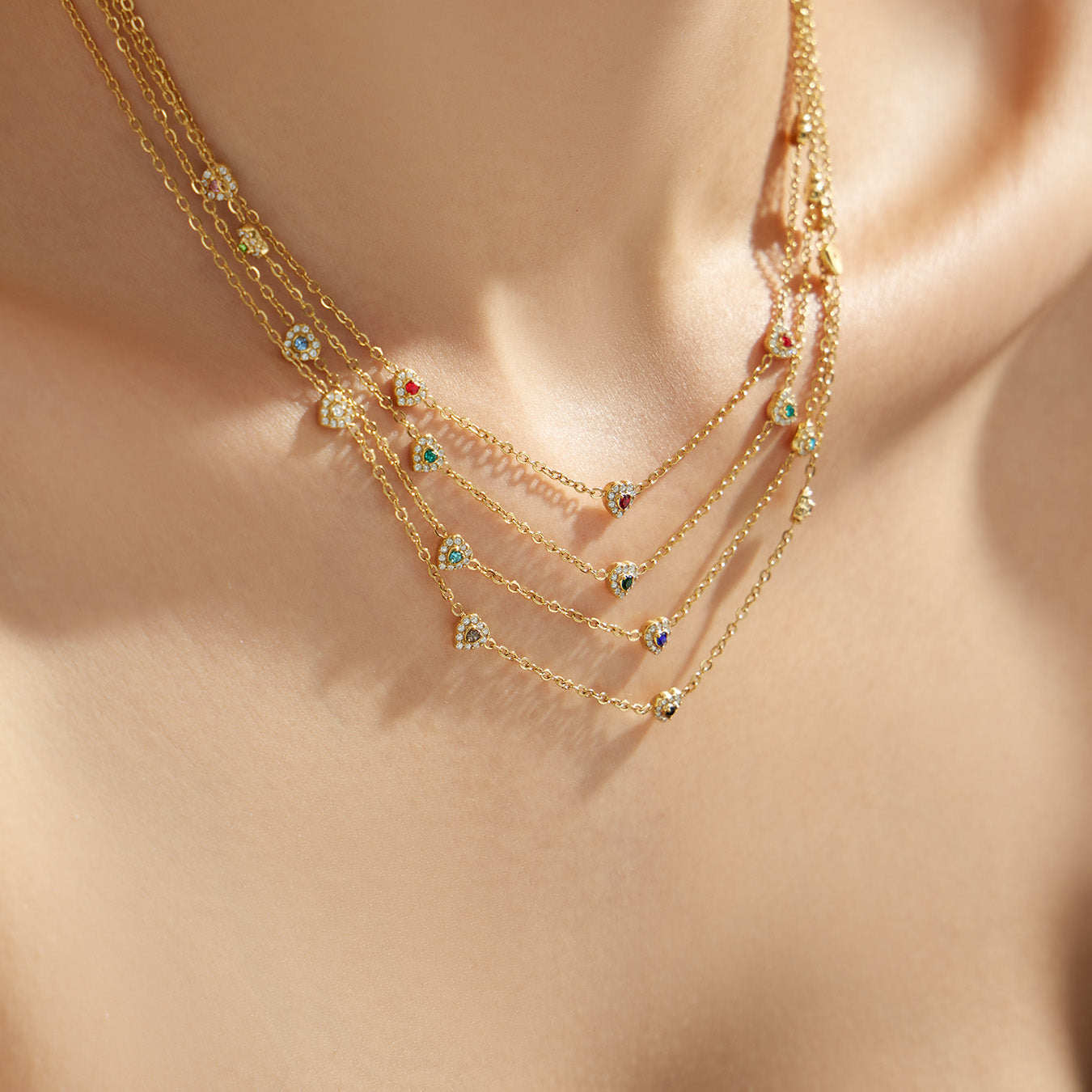 316L Stainless Steel 18K PVD Gold Dopamine Heart Pendant Necklace and Bracelet made with 316L stainless steel and 18K PVD gold finish for wholesale jewelry buyers - image 18