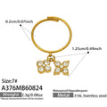 White Zircon Gold / Size 7
