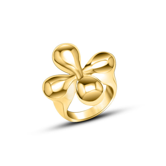 316L Stainless Steel 18K PVD Gold Droplet Ring made with 316L stainless steel and 18K PVD gold finish for wholesale jewelry buyers - image 5