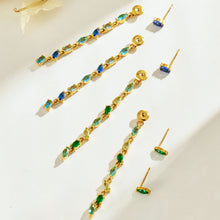 316L Stainless Steel 18K PVD Gold Droplet Zircon Earrings made with 316L stainless steel and 18K PVD gold finish for wholesale jewelry buyers - image 14
