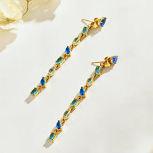 316L Stainless Steel 18K PVD Gold Droplet Zircon Earrings made with 316L stainless steel and 18K PVD gold finish for wholesale jewelry buyers - image 17