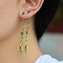 316L Stainless Steel 18K PVD Gold Droplet Zircon Earrings made with 316L stainless steel and 18K PVD gold finish for wholesale jewelry buyers - image 4