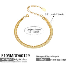 Miduoduo E105 Bracelet Gold - Dimension & Weight Specifications