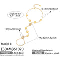 Model B - CZ Flower - Gold / 16 + 5 cm