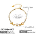 E401 Heart White Zircon / Gold / 5 cm