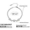 E401 Heart White Zircon / Steel / 5 cm