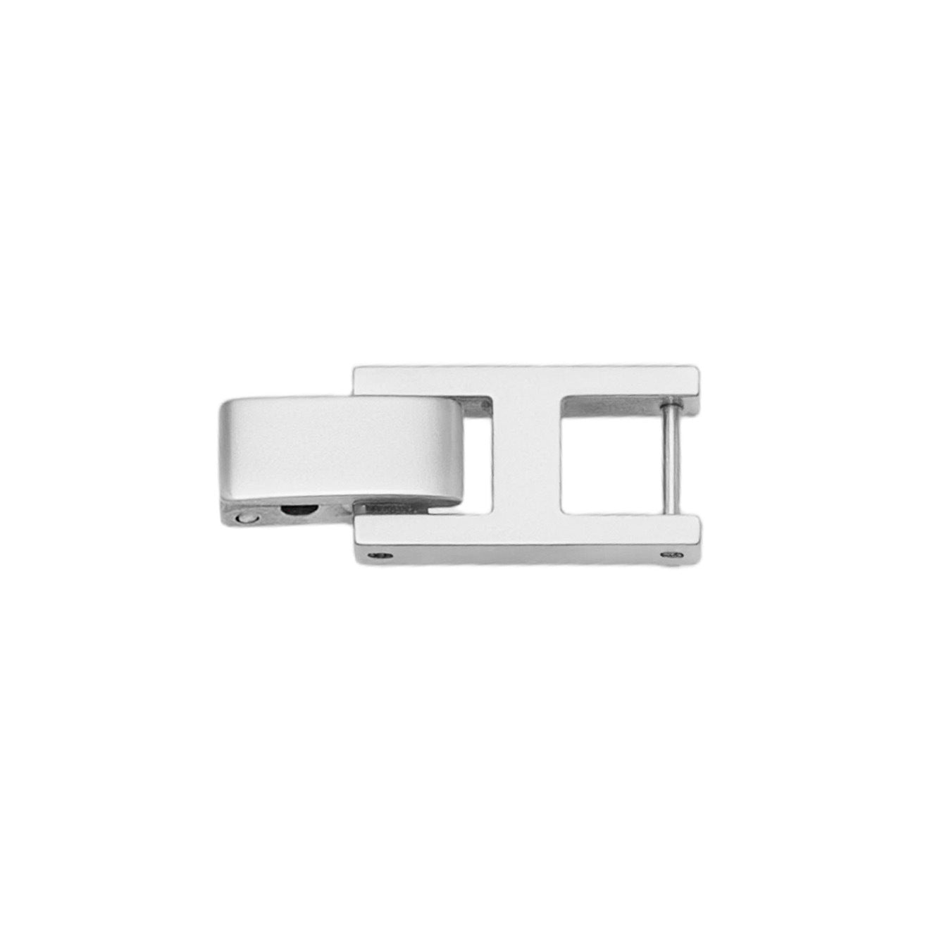 E549 steel bracelet clasp detail for 316L stainless steel CZ tennis bracelet replacement buckle