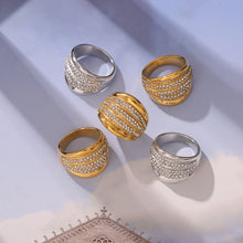 316L Stainless Steel 18K PVD Gold Elegant Ring made with 316L stainless steel and 18K PVD gold finish for wholesale jewelry buyers - image 3