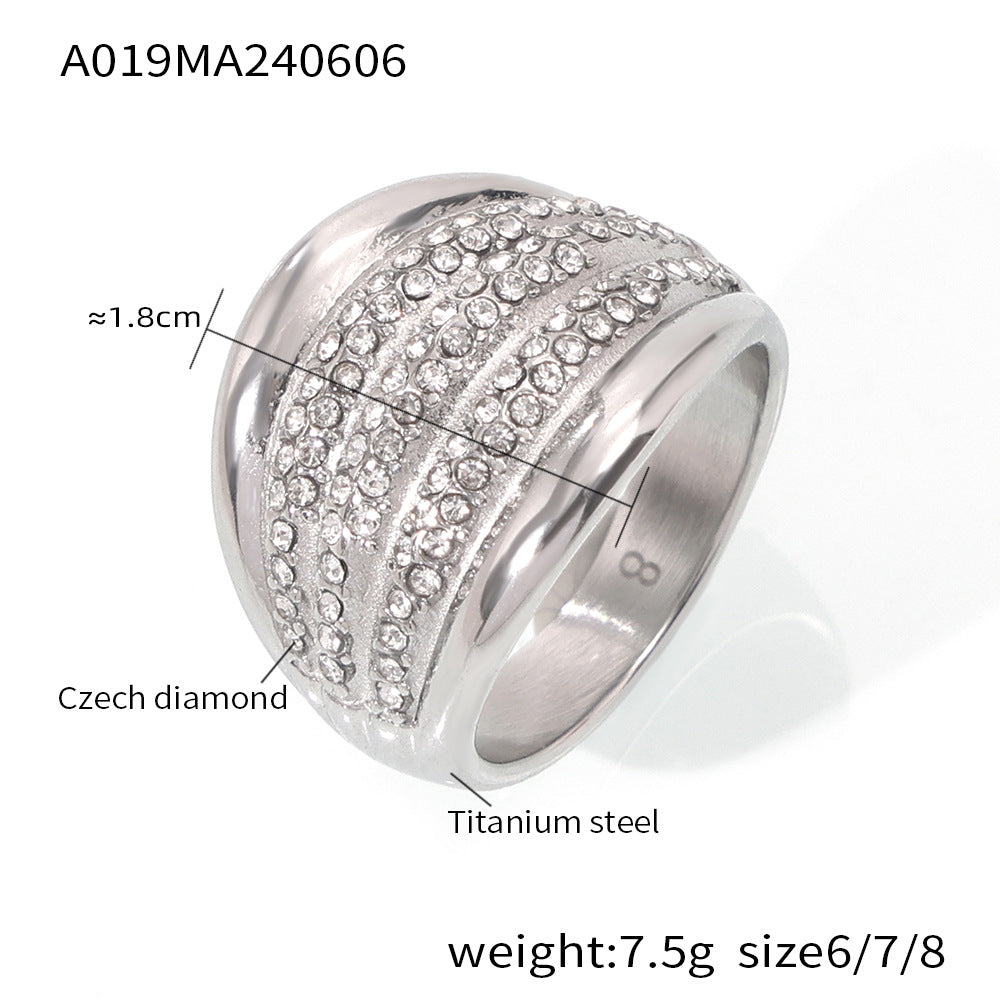 316L Stainless Steel 18K PVD Gold Elegant Ring made with 316L stainless steel and 18K PVD gold finish for wholesale jewelry buyers - image 6