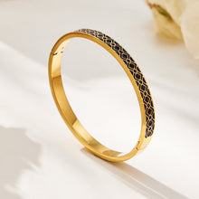 304 Stainless Steel 18K PVD Gold Enamel Drip Bangle made with 304 Stainless Steel and 18K PVD gold finish for wholesale jewelry buyers - image 15