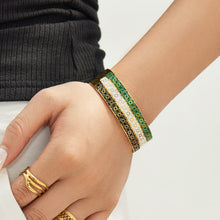 304 Stainless Steel 18K PVD Gold Enamel Drip Bangle made with 304 Stainless Steel and 18K PVD gold finish for wholesale jewelry buyers - image 18