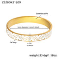 Z528 White Drip Oil Bracelet