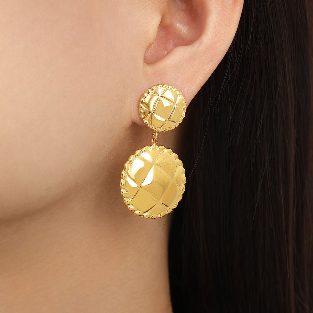 Miduoduo F1206-7 Earrings Gold - Dimension & Weight Specifications