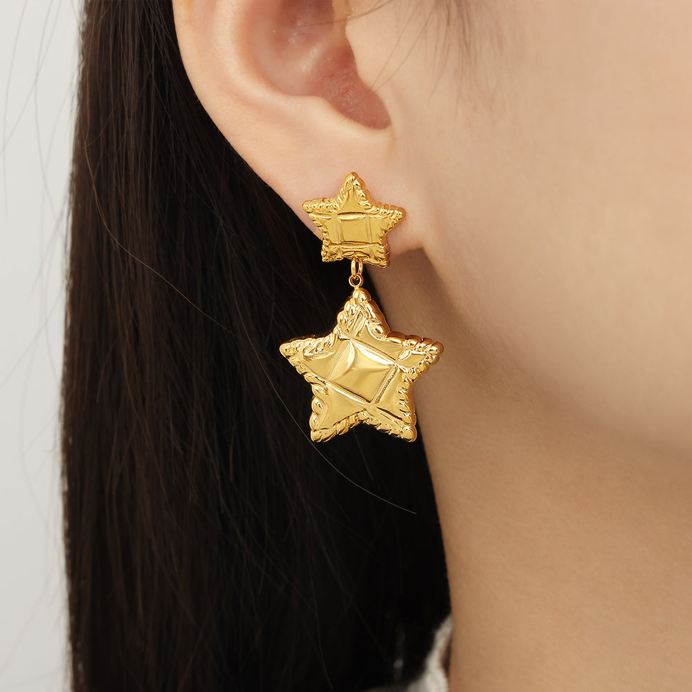 Miduoduo F1206-7 Earrings Gold - Dimension & Weight Specifications