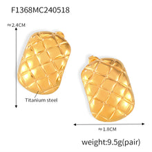 Miduoduo F1368 Earrings Gold - Dimension & Weight Specifications