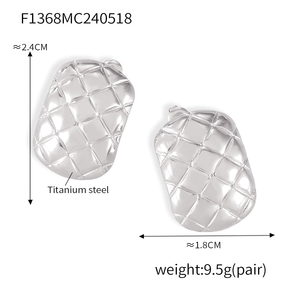 Miduoduo F1368 Earrings Steel - Dimension & Weight Specifications