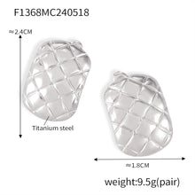 Miduoduo F1368 Earrings Steel - Dimension & Weight Specifications