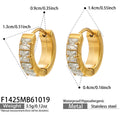 Pavé CZ / Gold-tone / Earrings