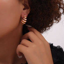 Miduoduo F1433 Earrings - Lifestyle Wearing View 2