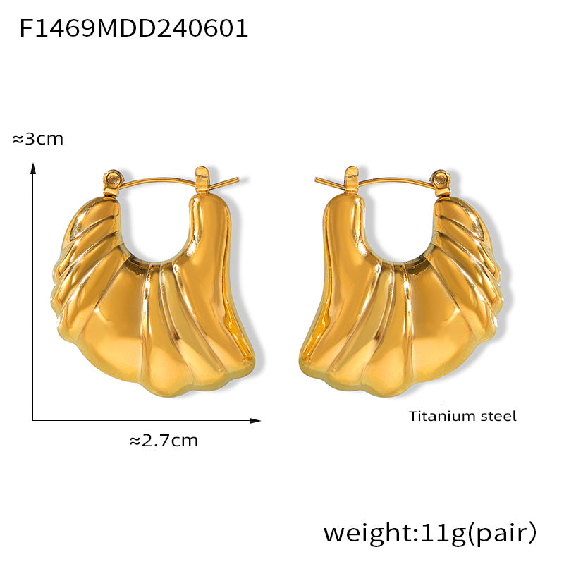 Miduoduo F1469 Earrings Gold - Dimension & Weight Specifications