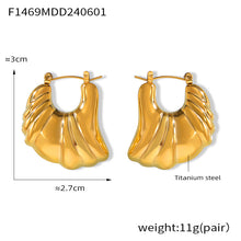Miduoduo F1469 Earrings Gold - Dimension & Weight Specifications