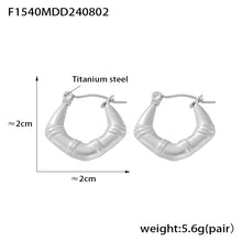 Miduoduo F1540 Earrings Steel - Dimension & Weight Specifications