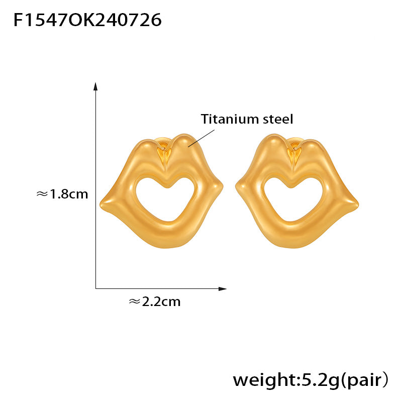 Miduoduo F1547 Earrings Gold - Dimension & Weight Specifications