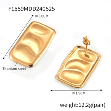 Miduoduo F1559 Earrings Gold - Dimension & Weight Specifications