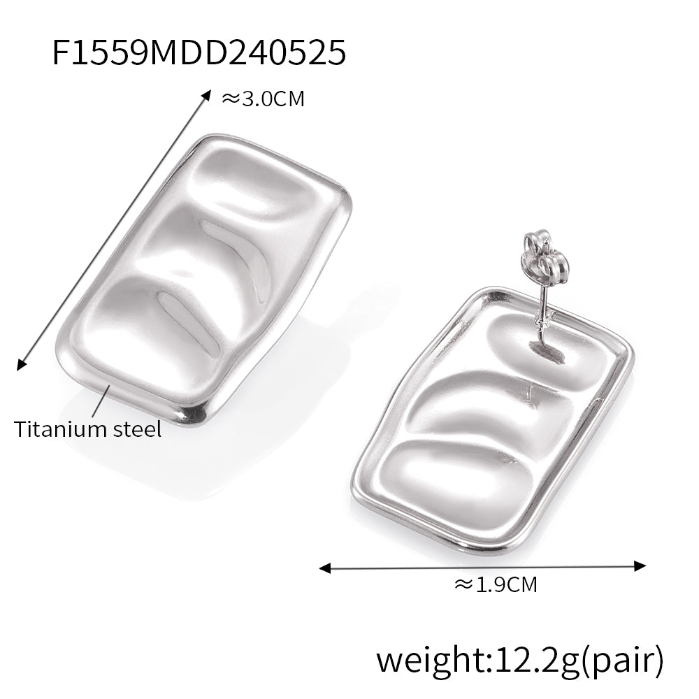 Miduoduo F1559 Earrings Steel - Dimension & Weight Specifications