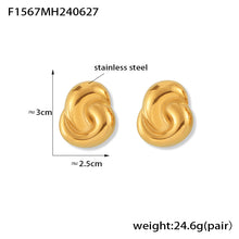 Miduoduo F1567 Earrings Gold - Dimension & Weight Specifications