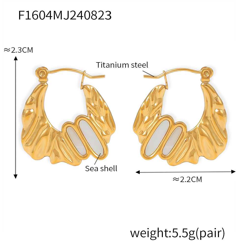 Miduoduo F1604 Earrings Gold - Dimension & Weight Specifications