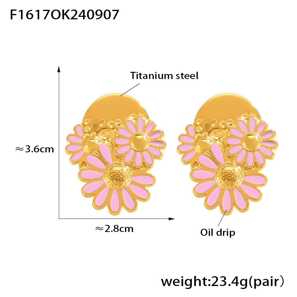 Miduoduo F1617 Earrings Gold - Dimension & Weight Specifications