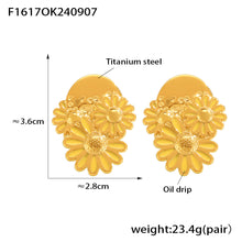 Miduoduo F1617 Earrings Gold - Dimension & Weight Specifications