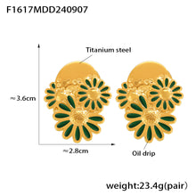 Miduoduo F1617 Earrings Gold - Dimension & Weight Specifications