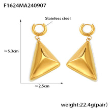 Miduoduo F1624 Earrings Gold - Dimension & Weight Specifications