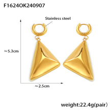 Miduoduo F1624 Earrings Gold - Dimension & Weight Specifications